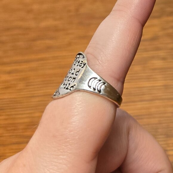 Stay Wild Moon Child Ring Sz 8 - Picture 2 of 4